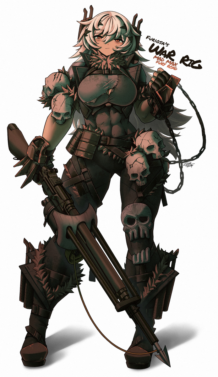 This is a pixiv picture whose title is fury road war rig tatra t815.