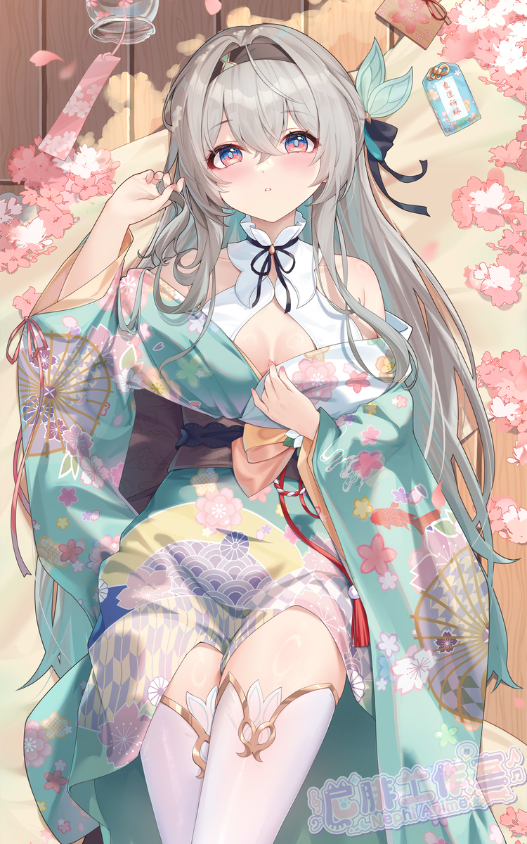 This is a pixiv picture whose title is 流螢 ホタル 【予告】新春抱き枕カバー.