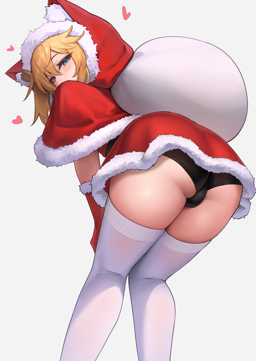 This is a pixiv picture whose title is プレゼントを持ってきてくれるブリジットサンタ.