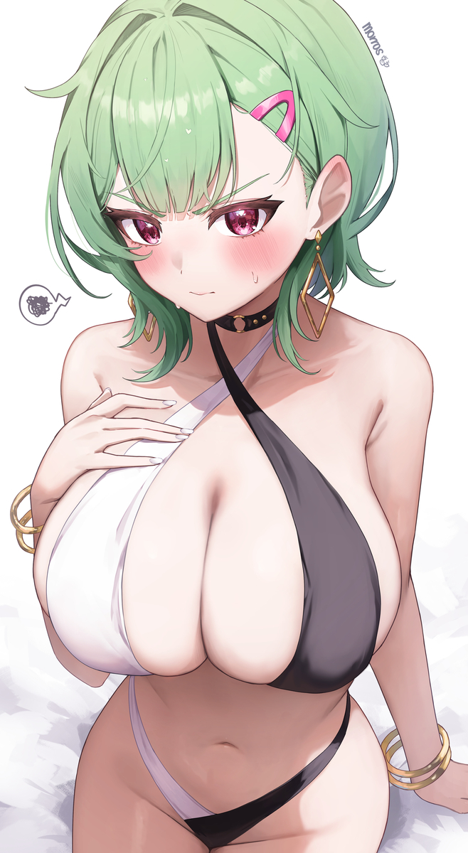 This is a pixiv picture whose title is 💚.