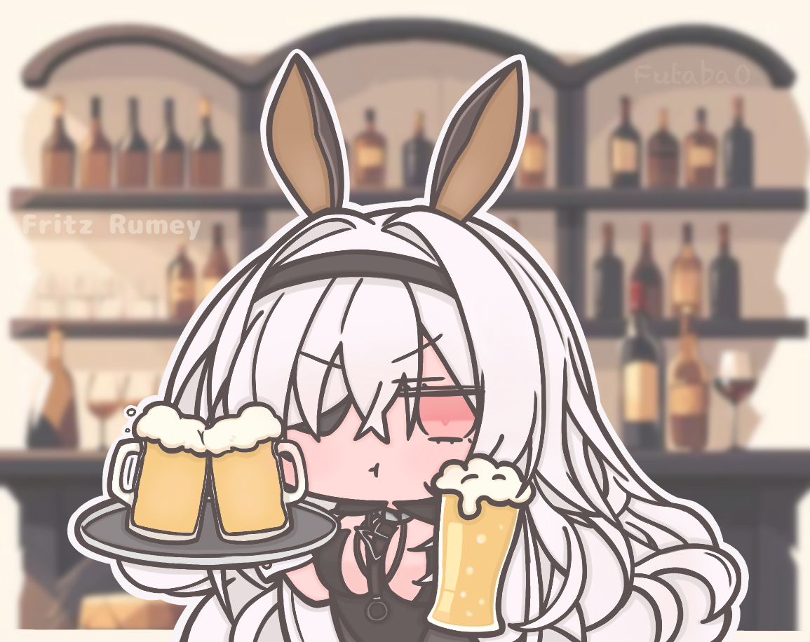 This is a pixiv picture whose title is 🍺o(｀･∧･´)o🍻.