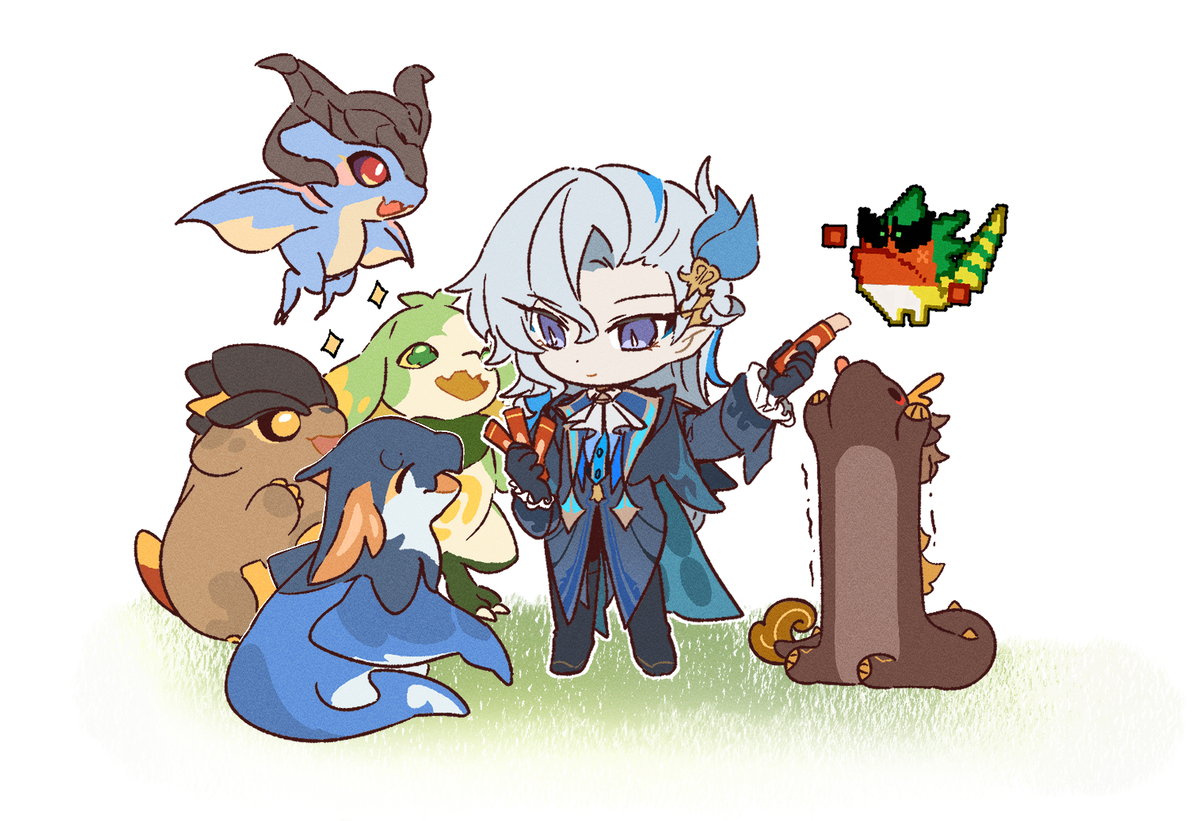 This is a pixiv picture whose title is 🐉.