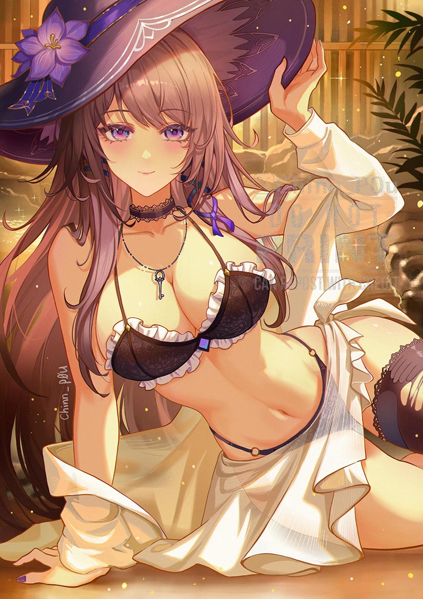 This is a pixiv picture whose title is The Herta.