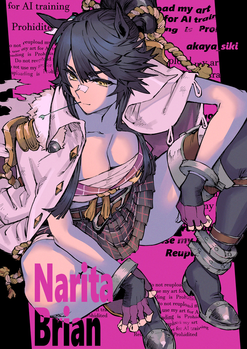This is a pixiv picture whose title is ナリタブライアン.