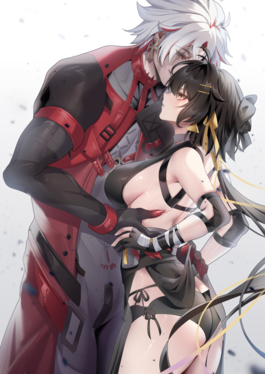 This is a pixiv picture whose title is 対峙.
