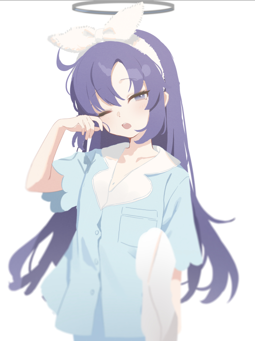 This is a pixiv picture whose title is 😴.