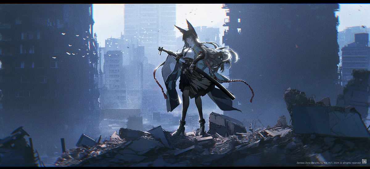 This is a pixiv picture whose title is 虚狩.
