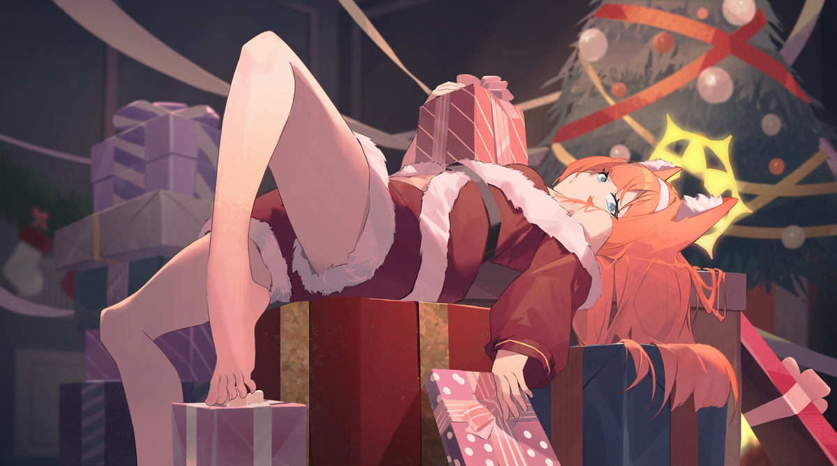 This is a pixiv picture whose title is 圣诞玛丽.