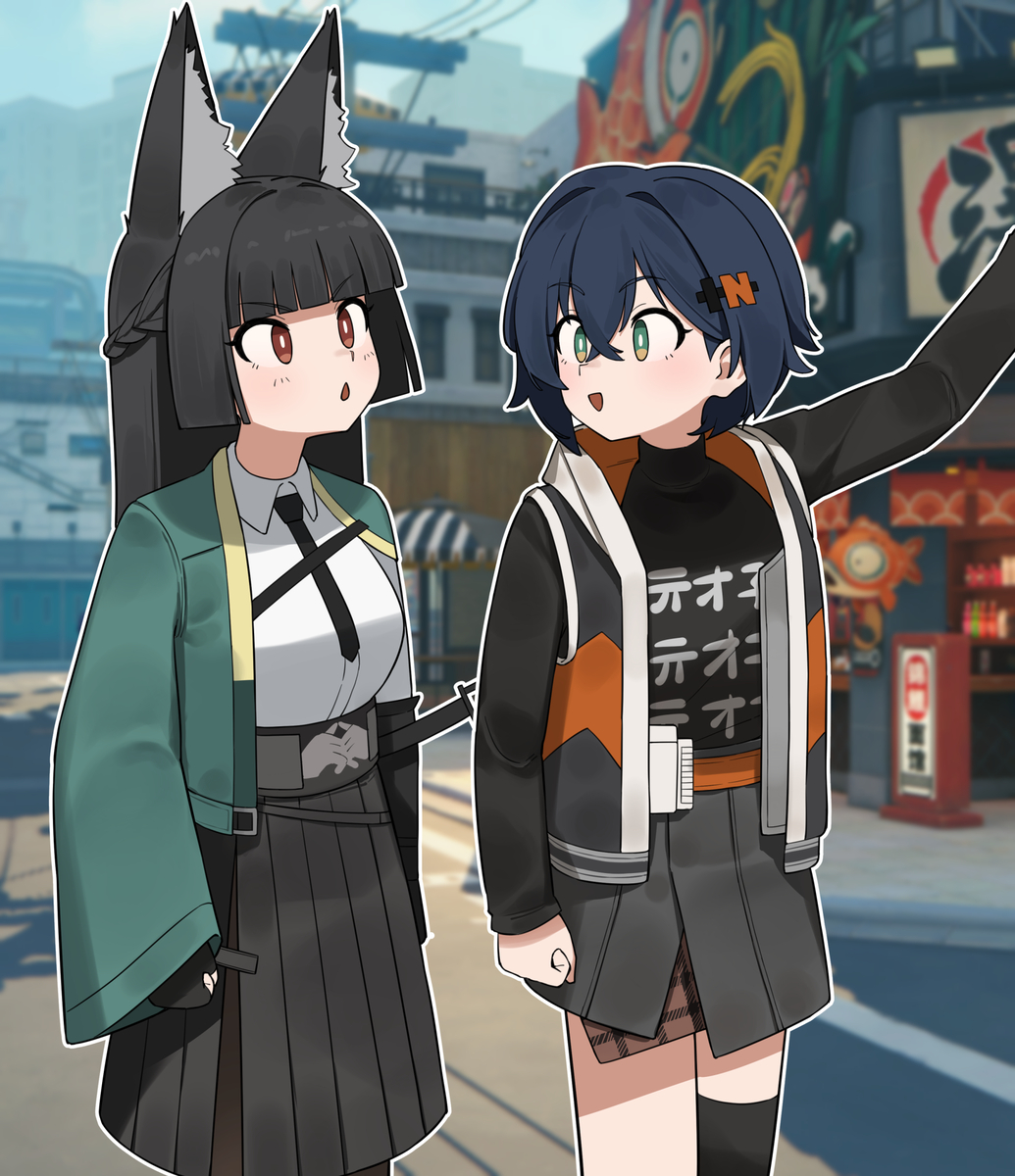 This is a pixiv picture whose title is 雅とデートしてるリンちゃん.