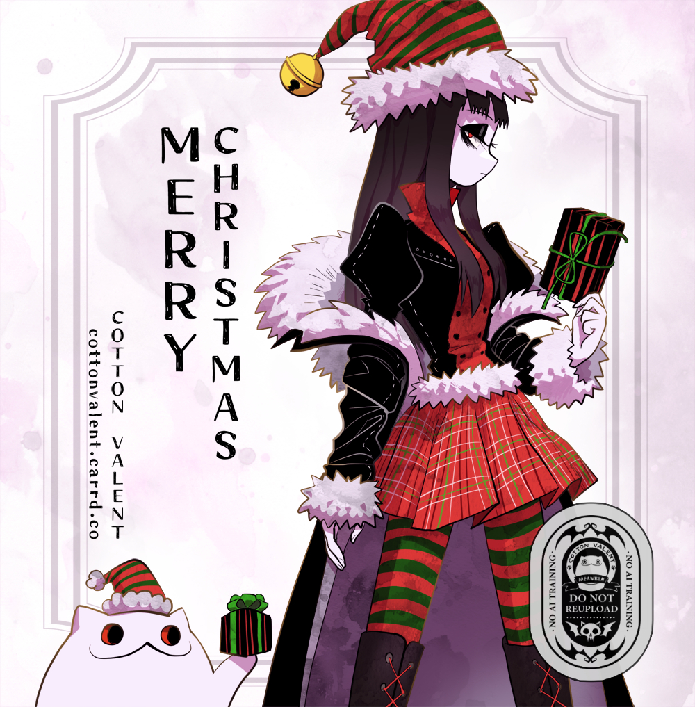 This is a pixiv picture whose title is Merry Christmas 2024.