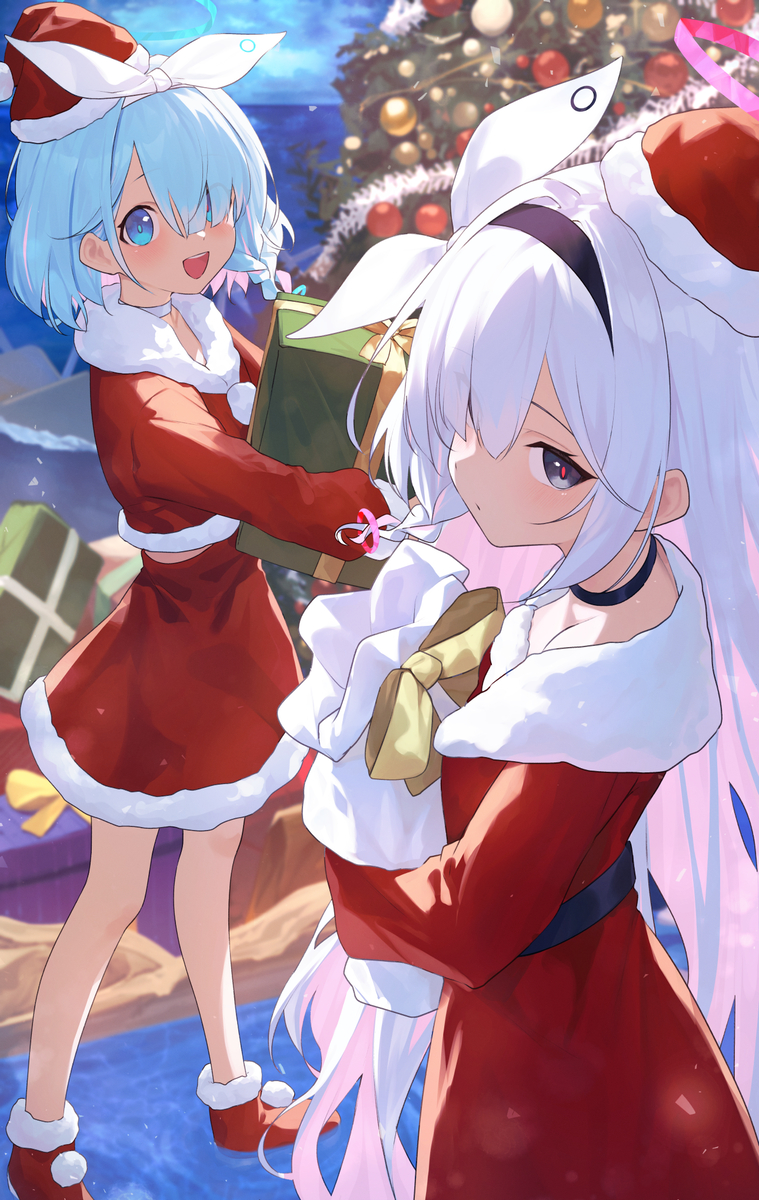 This is a pixiv picture whose title is クリスマスがやってくる.