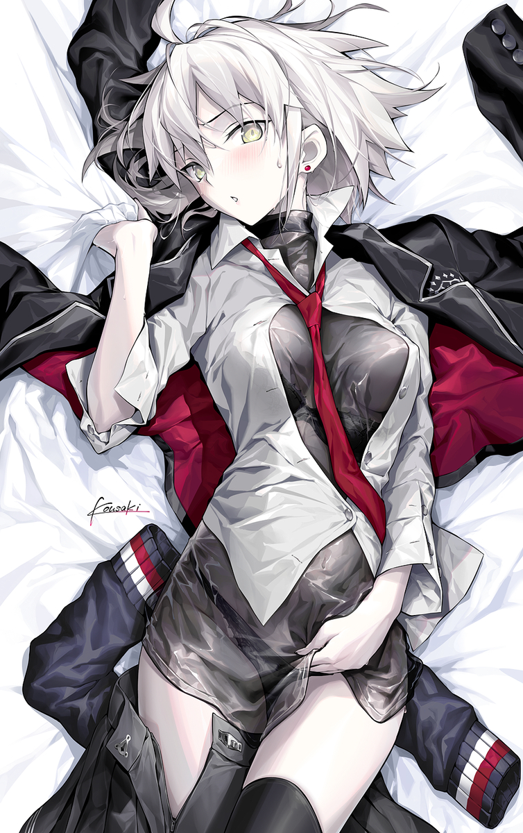 This is a pixiv picture whose title is 透けシャツにその仕草・・誘ってますか？.