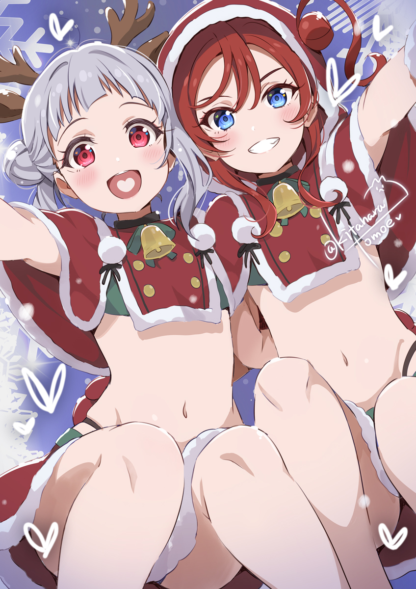 This is a pixiv picture whose title is skeb🐙ケーキ？クリスマスといえばタコパだYO！かのんちゃん♪.
