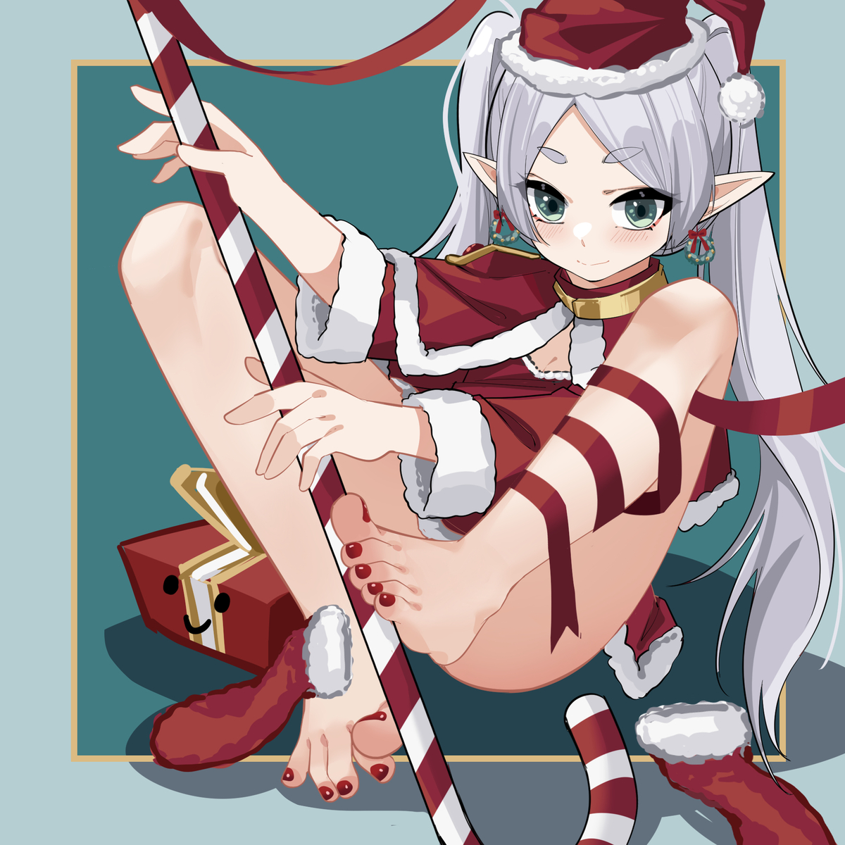 This is a pixiv picture whose title is 12.25 芙莉莲（圣诞版）.