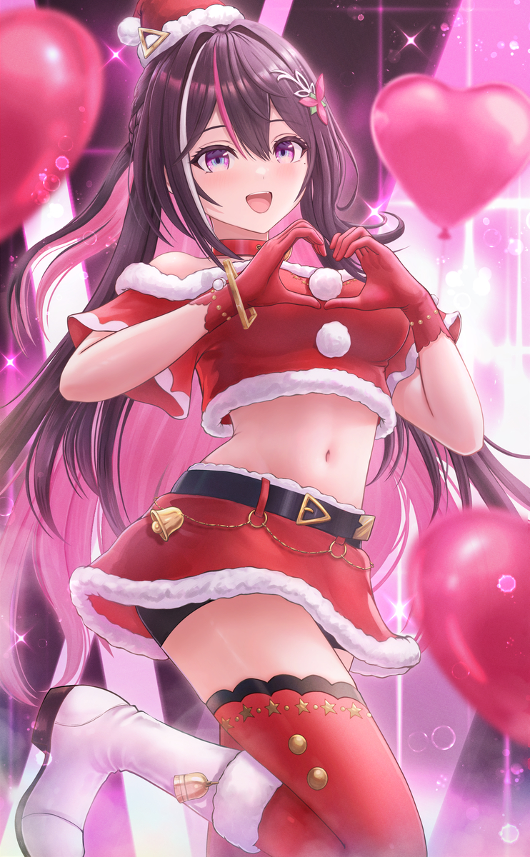 This is a pixiv picture whose title is サンタ あずきち。.