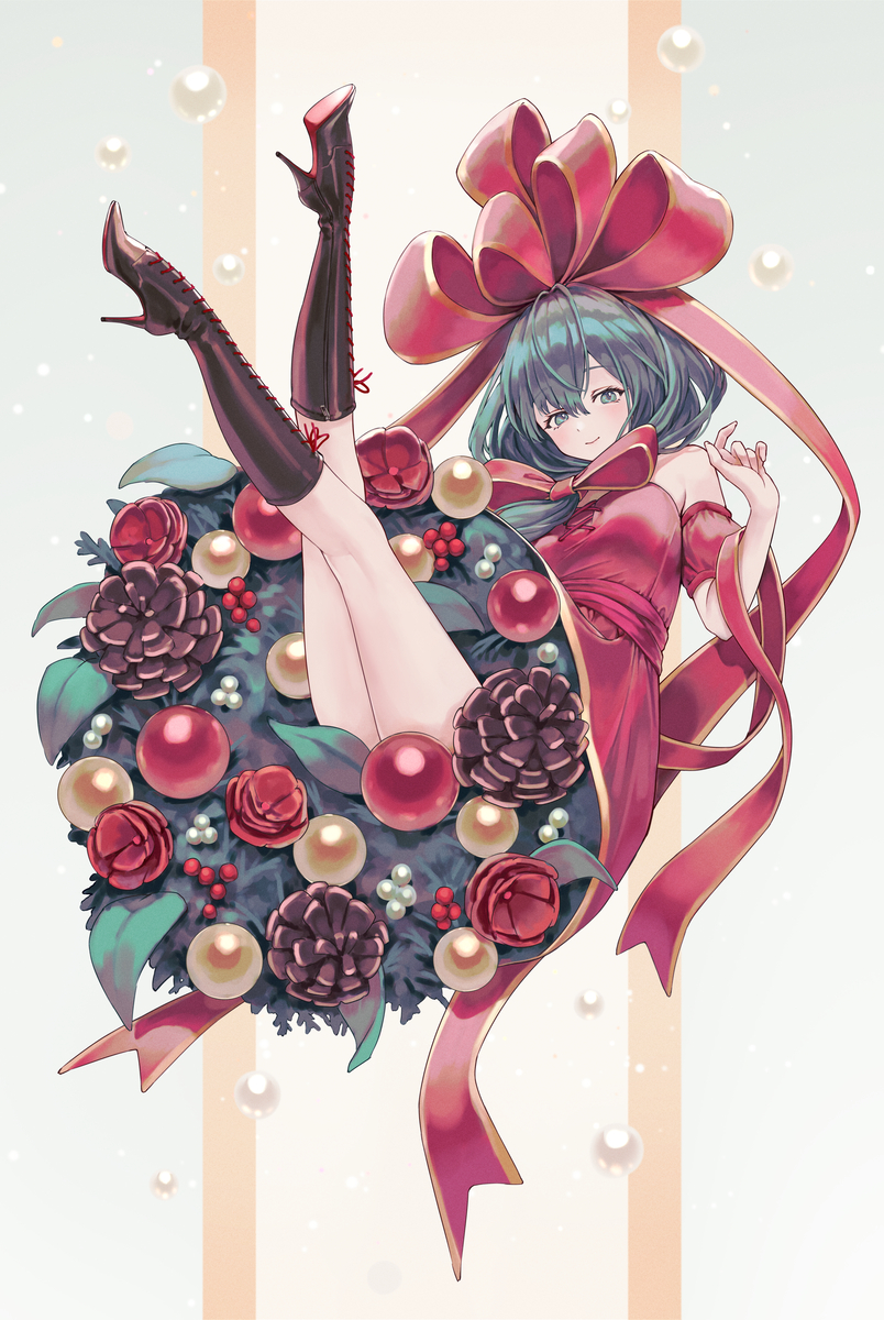 This is a pixiv picture whose title is 厄リスマス.