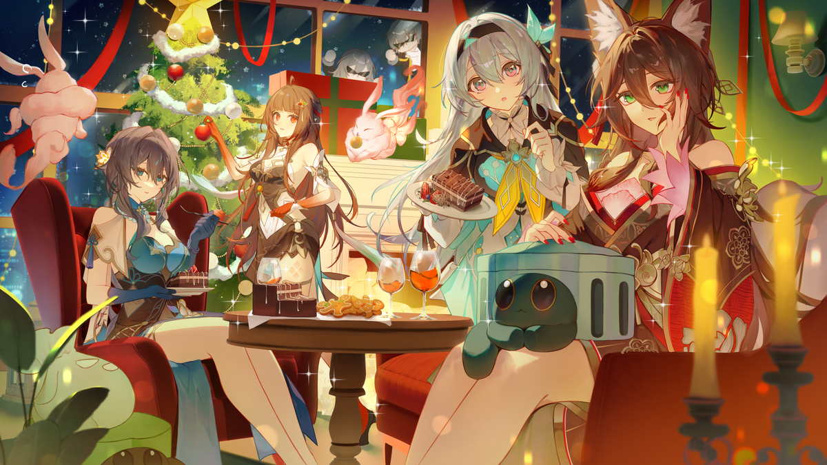 This is a pixiv picture whose title is We Wish You a Merry Christmas!.