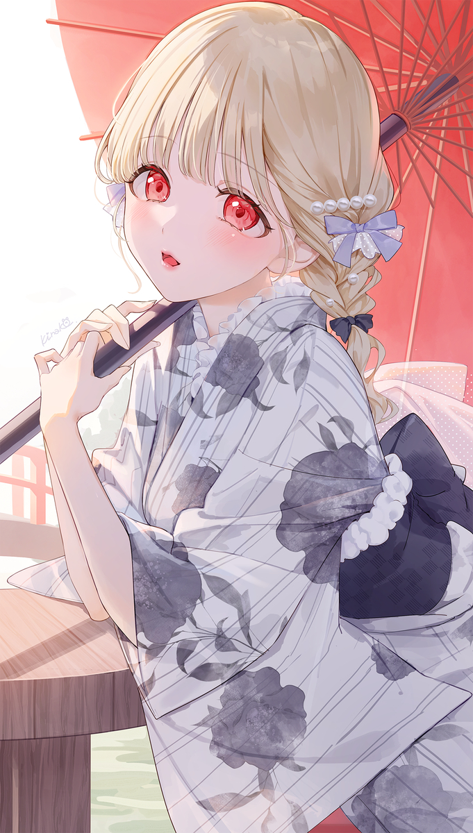 This is a pixiv picture whose title is 浴衣ととち.