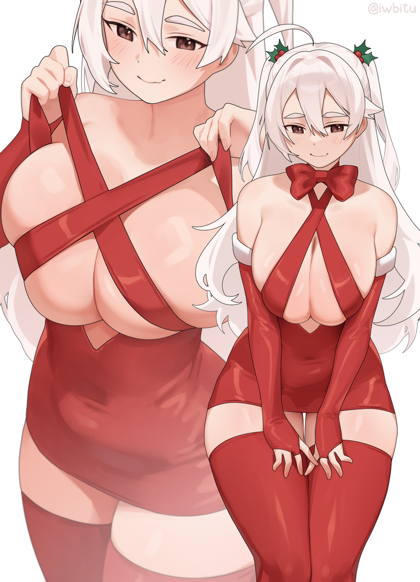 This is a pixiv picture whose title is Xmas Nyopu.