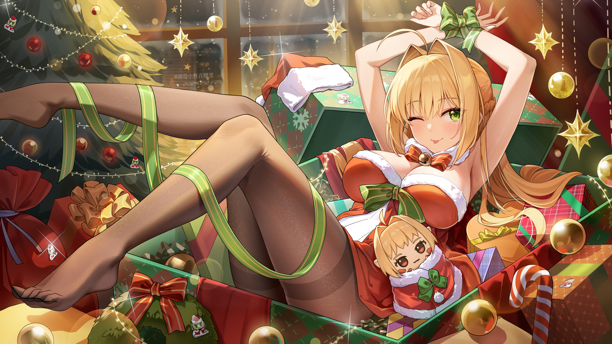 This is a pixiv picture whose title is Merry Christmas.