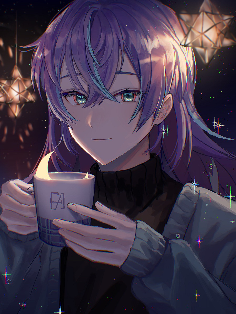 This is a pixiv picture whose title is 🌙.*🎄.