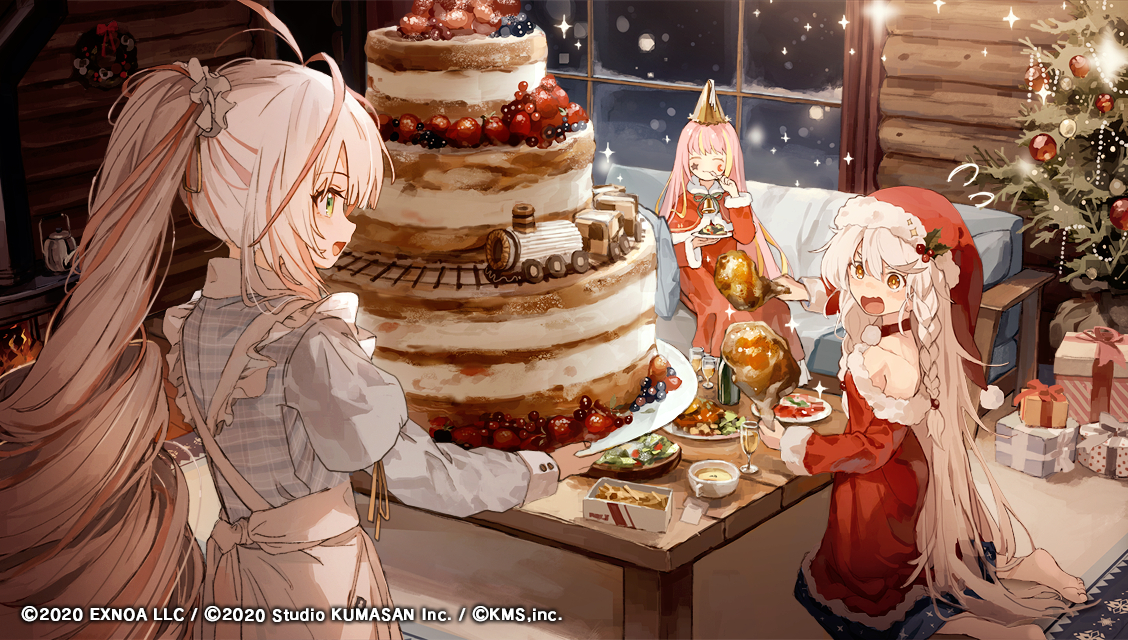 This is a pixiv picture whose title is 聖夜に贈るクリスマスケーキ.