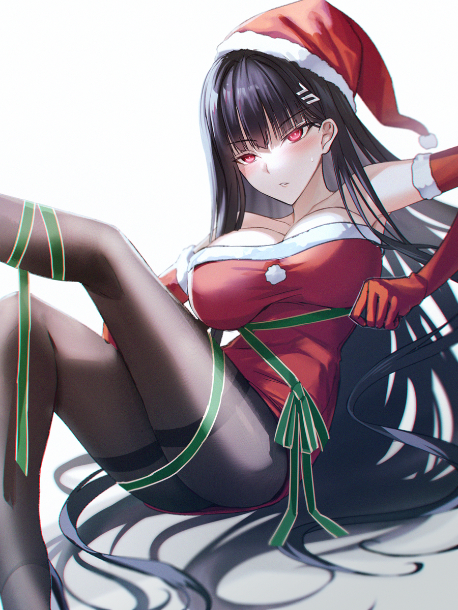 This is a pixiv picture whose title is Merry Christmas 2024.