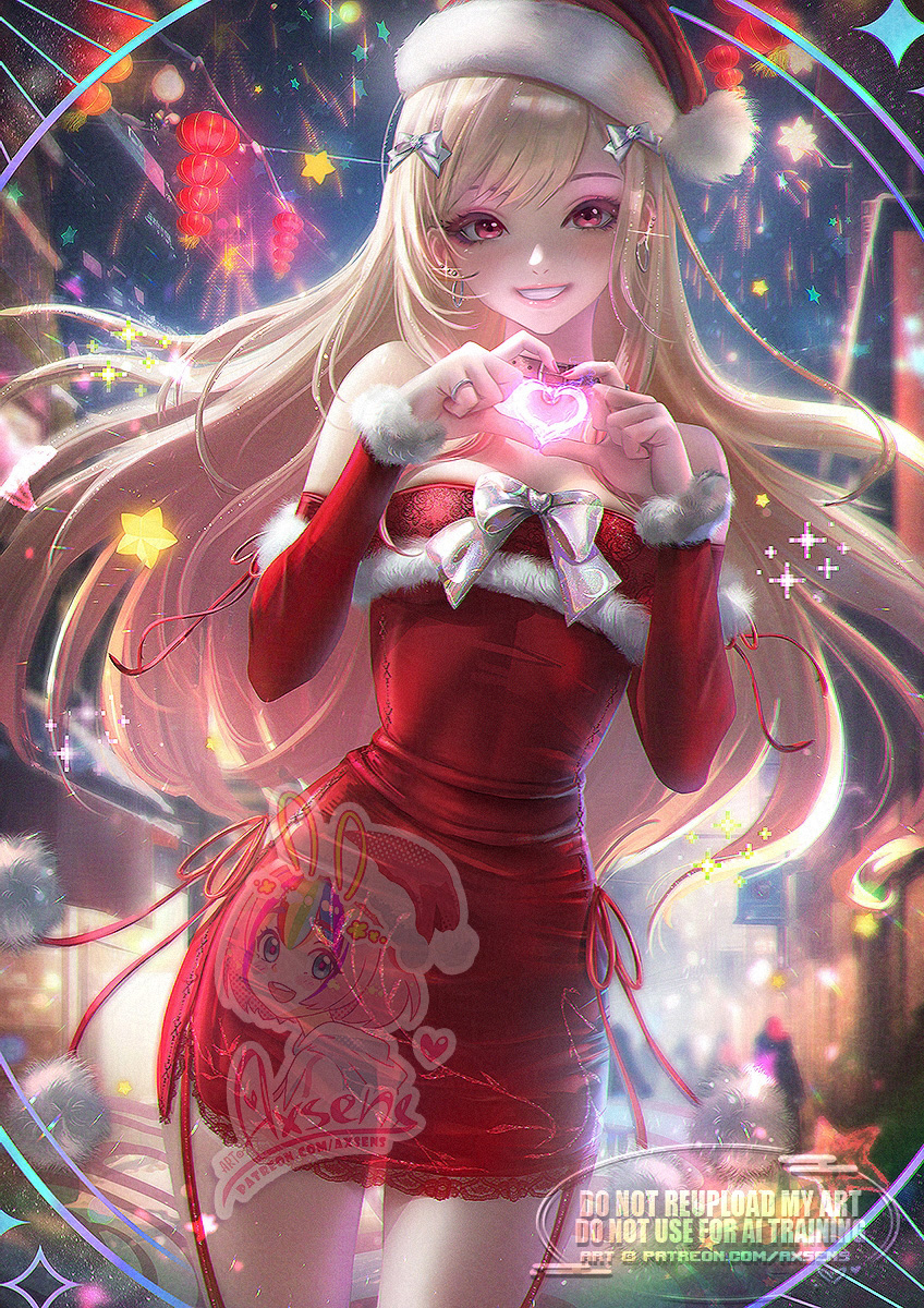 This is a pixiv picture whose title is Xmas Marin Kitagawa /喜多川海夢.