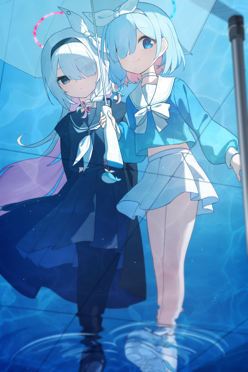 This is a pixiv picture whose title is 阿罗娜&普拉娜（25/30）.