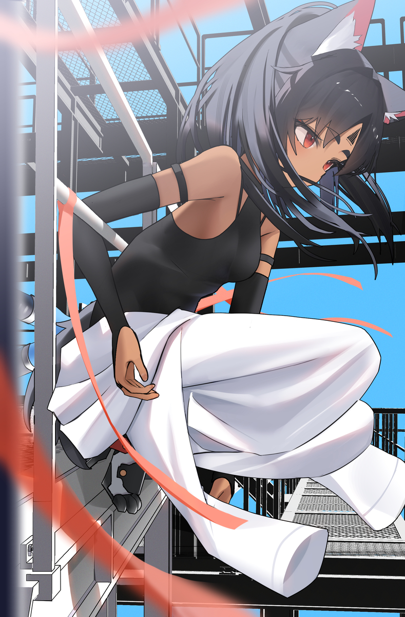 This is a pixiv picture whose title is 見つけた、にゃ.