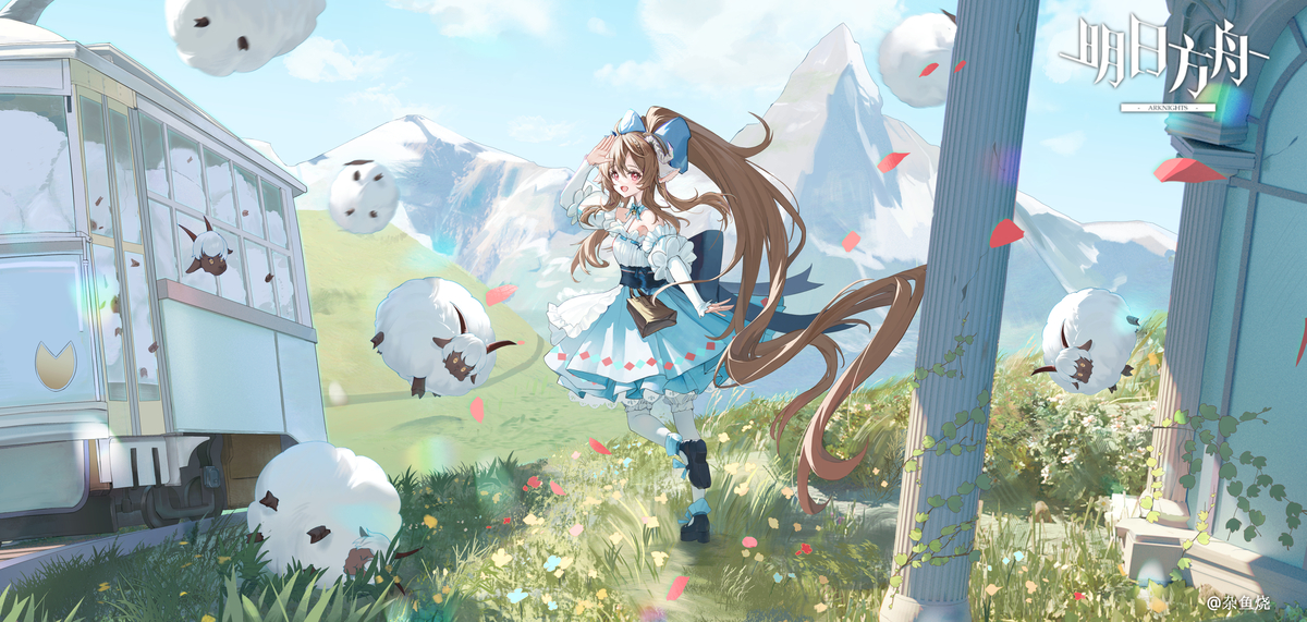 This is a pixiv picture whose title is 旅行.