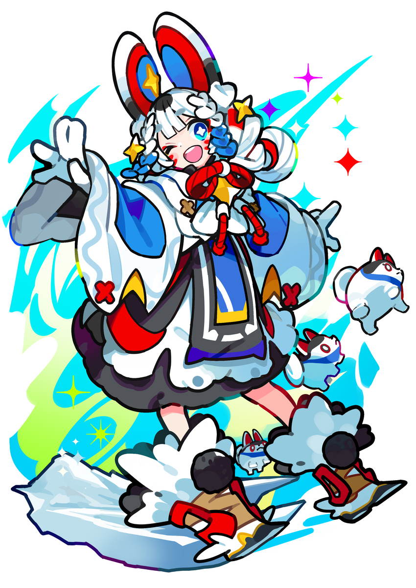 This is a pixiv picture whose title is Peppermint Dog❄️.