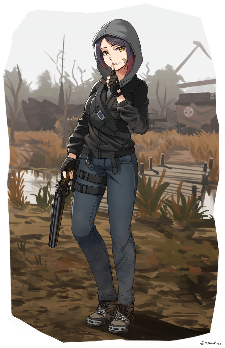 This is a pixiv picture whose title is STALKER 2 - Bandits.