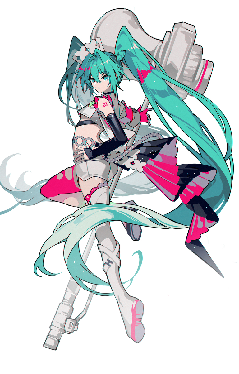 This is a pixiv picture whose title is MIKU.