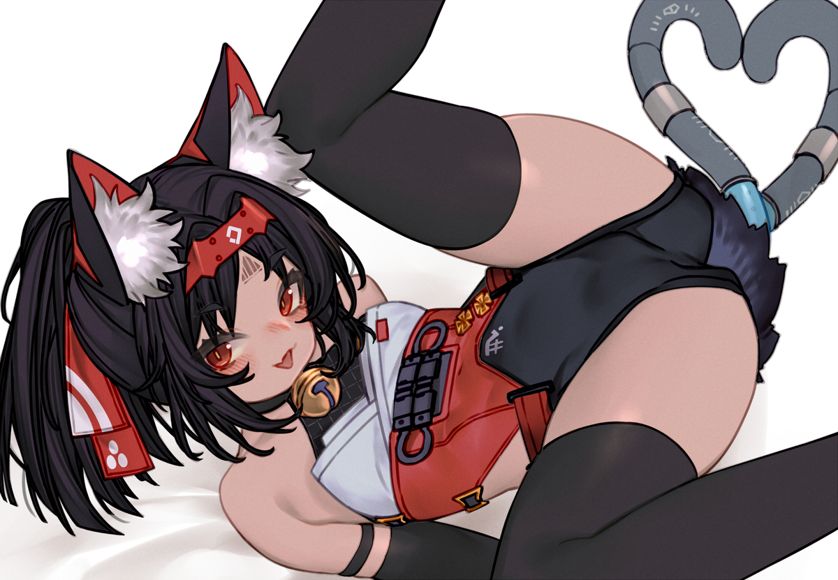 This is a pixiv picture whose title is 🐈.