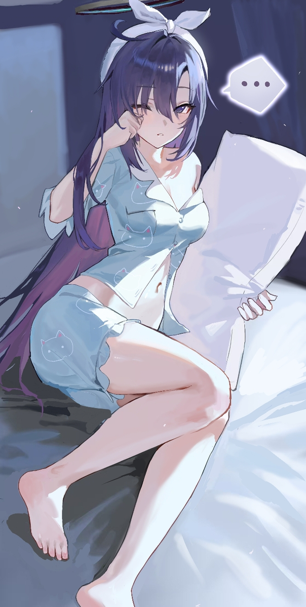 This is a pixiv picture whose title is 睡衣优香📮.