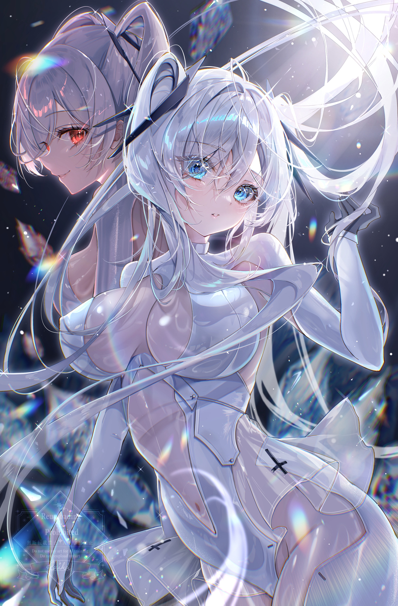 This is a pixiv picture whose title is ガラスの靴、フルコンタクト.