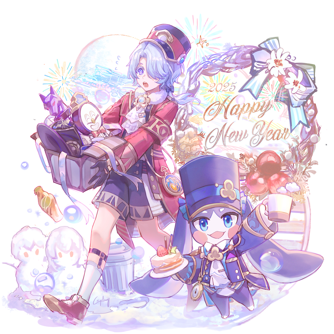 This is a pixiv picture whose title is 🫧2025🫧.