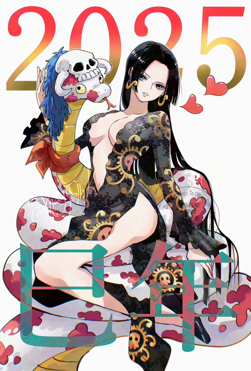 This is a pixiv picture whose title is あけましてワンピ年賀.