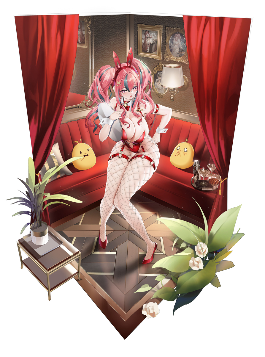 This is a pixiv picture whose title is 我布莱默顿也要有自己的兔女郎皮肤.