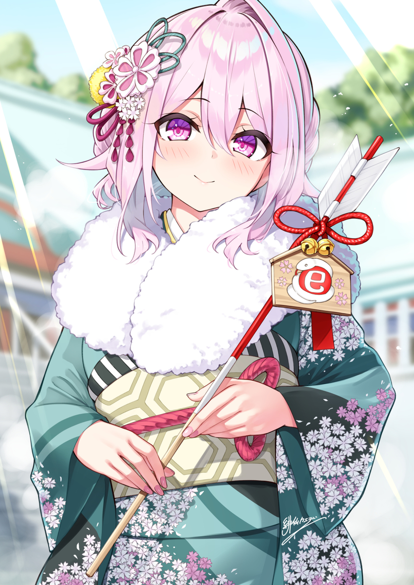 This is a pixiv picture whose title is あけましておめでとうございます⛩️.