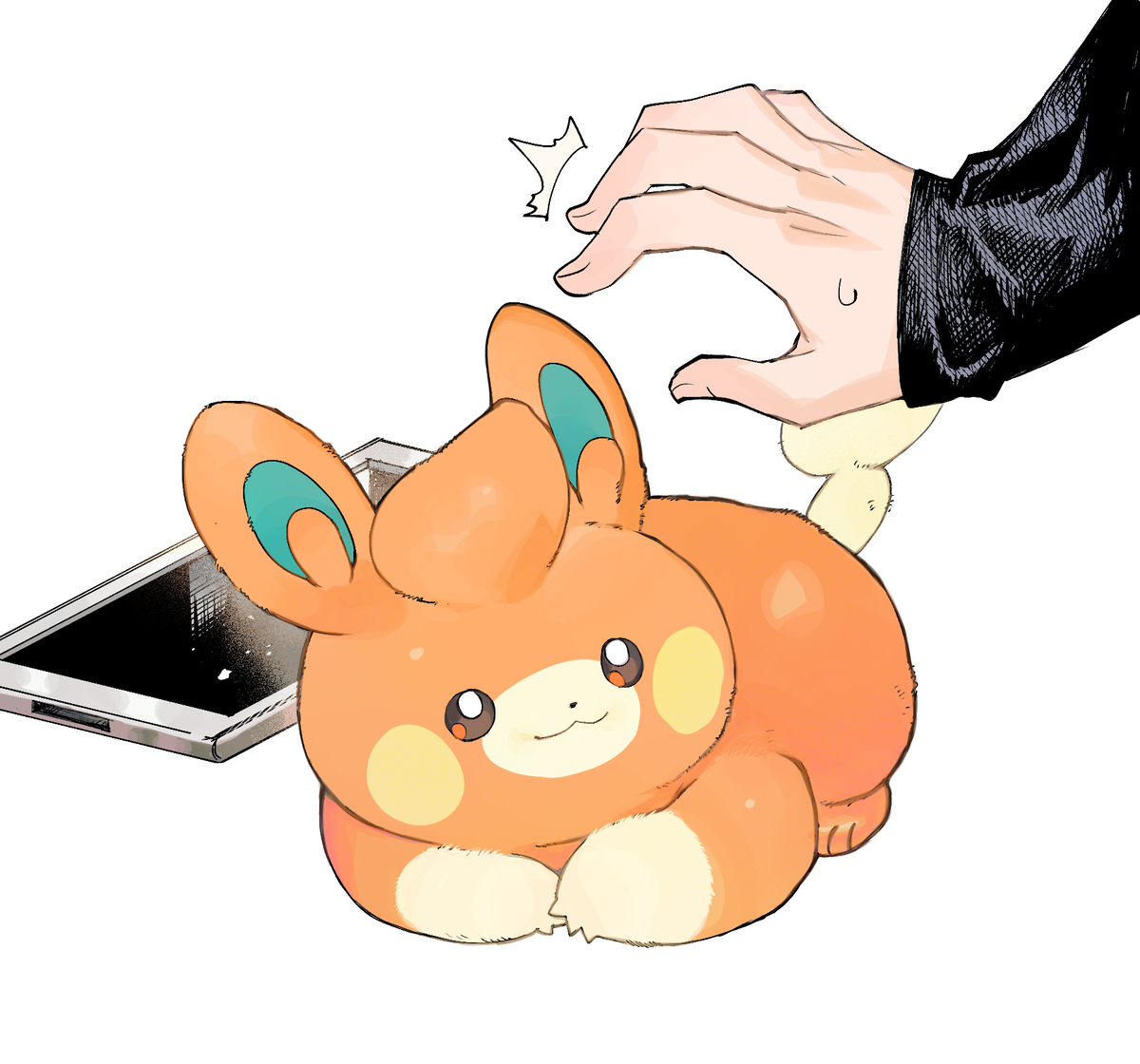 This is a pixiv picture whose title is ポケモンと人間の漫画と絵.