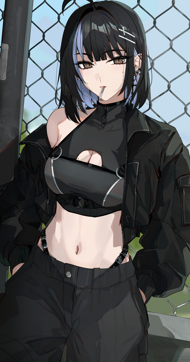 This is a pixiv picture whose title is techwear.