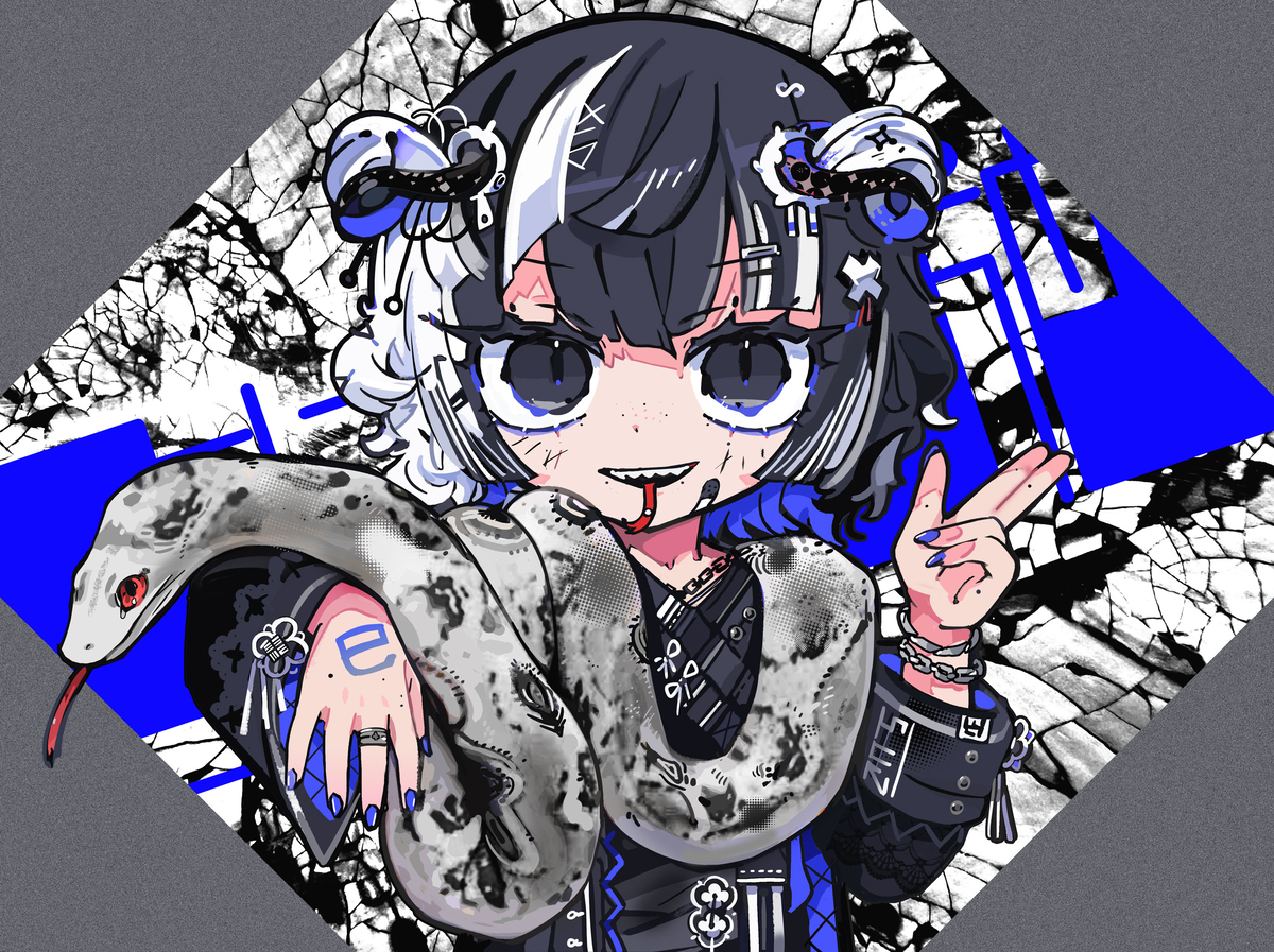 This is a pixiv picture whose title is 巳.