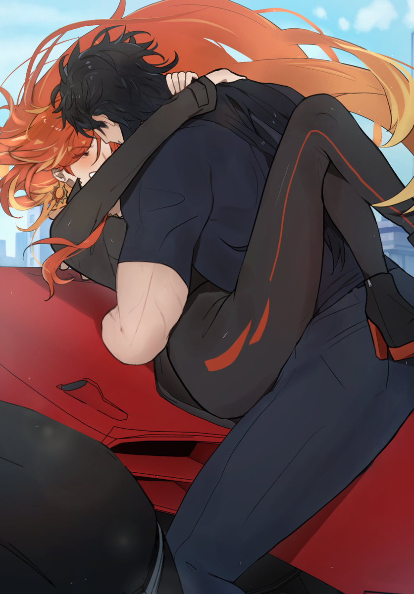 This is a pixiv picture whose title is in another life.