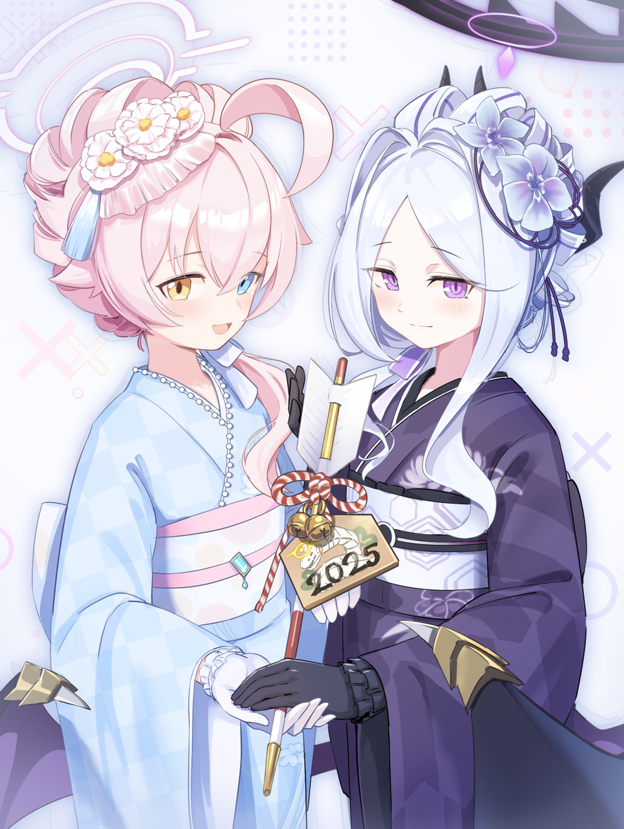 This is a pixiv picture whose title is お正月ホシヒナ2025.
