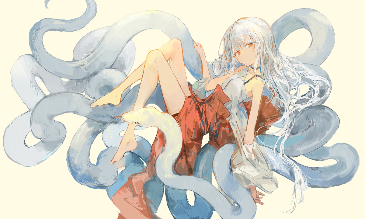 This is a pixiv picture whose title is 🐍.