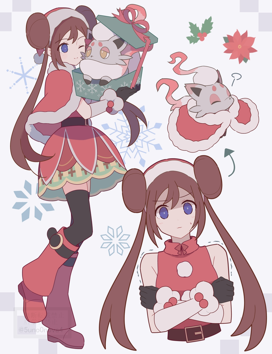 This is a pixiv picture whose title is 🎅メイちゃん2024.