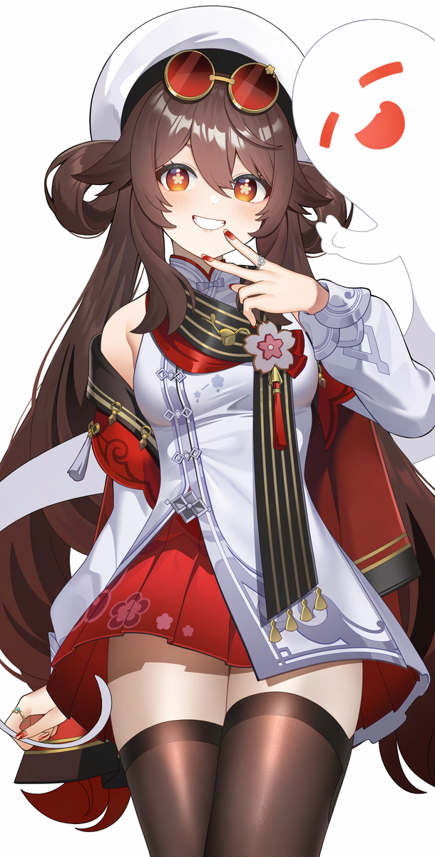 This is a pixiv picture whose title is 新衣装胡桃.