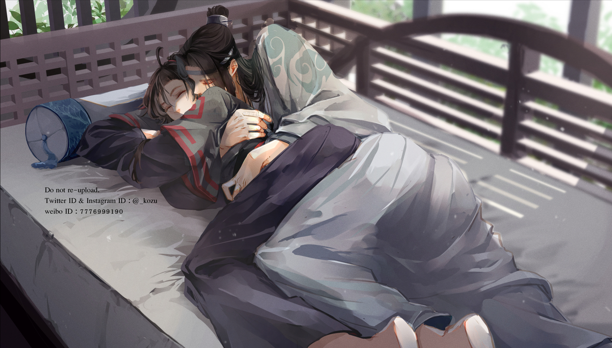 This is a pixiv picture whose title is 魔道祖師ログ07/人渣反派自救系统ログ01/天官賜福ログ01.